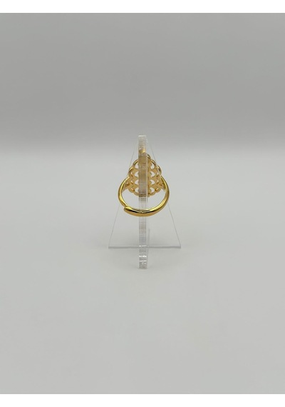 Arnes Jewelry Çelik 22 Ayar Altın Kaplama Ayarlanabilir Yüzük Ar503nes Gold