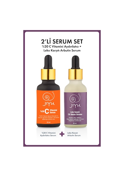 Jiyu 2'Li Cilt Serum Seti 2x30 ml.