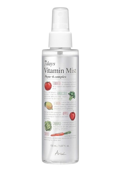 Ariul - Canlandırıcı Yüz Spreyi, Ferahlatıcı Sprey, C Vitamini, B2, B3 Ve B12-7 Days Face Mist, Kore Kozmetik
