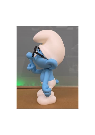 Gözlüklü Şirin Figür 20cm-3d Baskı-kolleksiyonluk Biblo