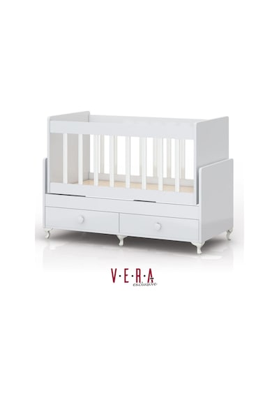 Veraexclusive Anne Yanı, Çekmeceli, Sallanır Beşik Beyaz