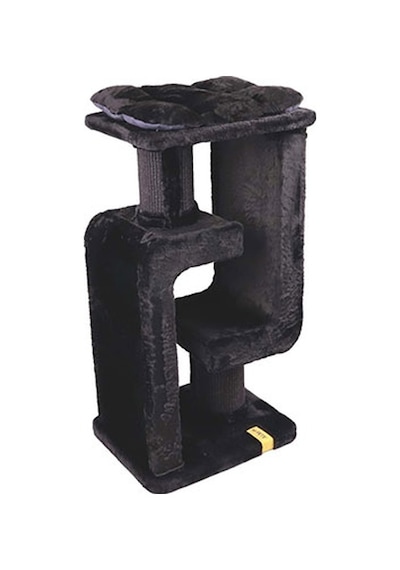 M-pets Panther Premium Duo Tırmalama Tahtalı Kedi Ağacı Siyah 48x40x98 Cm 244-54037.01