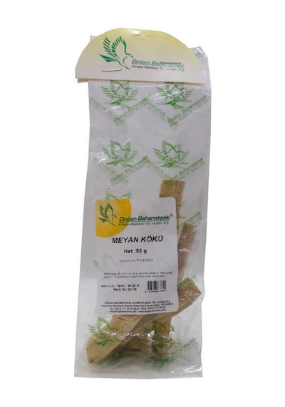 Meyan Kökü Sıyrılmış Çubuk Doğal 50 Gr Paket