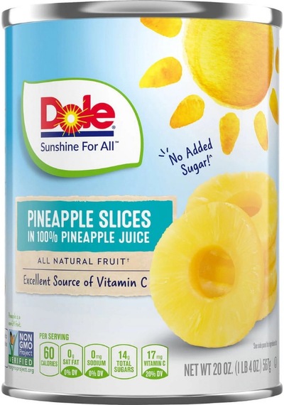Dole Pineapple Slices İn Pineapple Juice 567 G