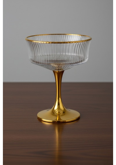 Line Metal Ayaklı Sunumluk 6 Lı Gold Altın