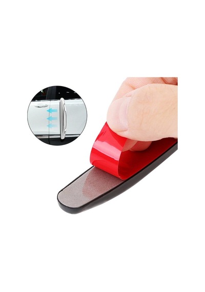 Zhltools Araç 4 Parça Kapı Anti Scratch Çizik Önleyici Tampon Koruma Beyaz