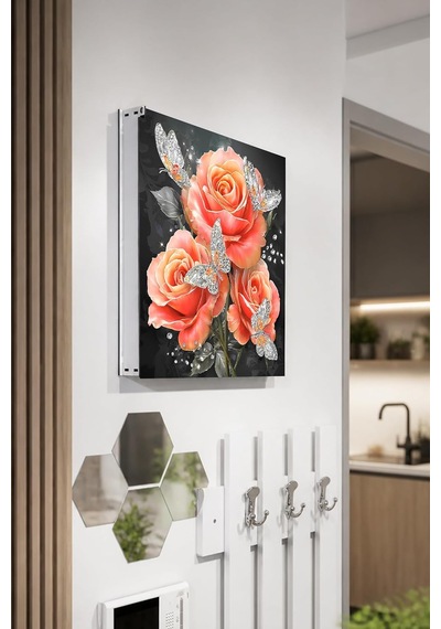 Tr Dekoratif Sigorta Kutusu Kapağı 39x32 Cm Açılır Kapaklı Elektrik Panosu Gizleme Paneli Ss024