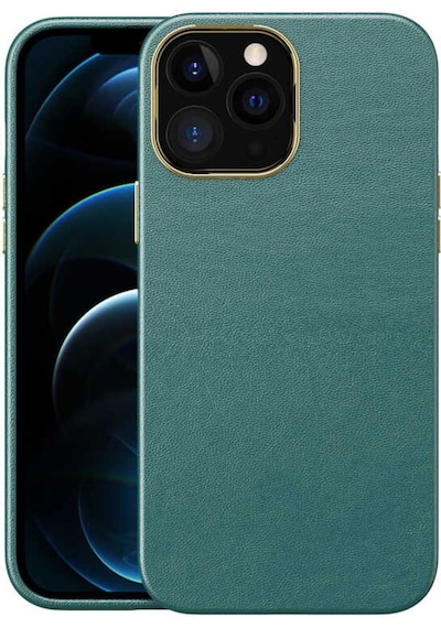 Apple Uyumlu iPhone 12 Pro Max Kılıf Zore Natura Suni Deri Kılıf