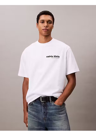 Calvin Klein Erkek Tişört-lv04rc829g Beyaz