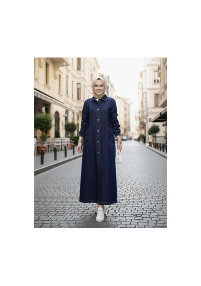 Hb Harma Time Butik Kadın Düğmeli Cepli Kar Yıkamalı Denim Lacivert Kot Kap Lacivert Lacivert Hb Harma Time Butik Kadın Düğmeli Cepli Kar Yıkamalı Denim Lacivert Kot Kap Lacivert Lacivert