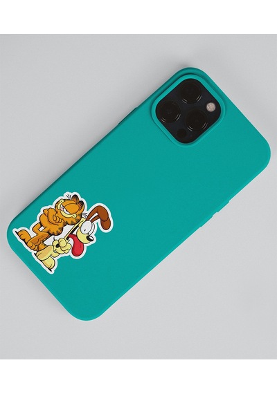 Garfield 2 Li Sticker Set Parlak Kağıt-animasyon Çıkartmaları Garfield Kedi Etiket Yapıştırmaları Minithingsart