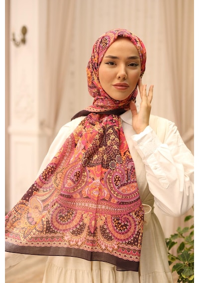 Silk Home Nariya Şal 90001-39 Kavun İçi