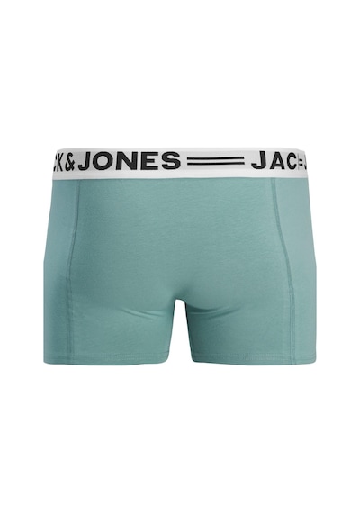 Jack & Jones Sense Erkek Boxer 3 Lü Paket Pamuklu, Rahat Kesim Noos Turkuaz