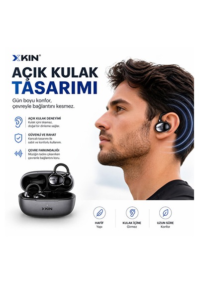 Kın-tws84 Open-ear True Wireless Bluetooth Kulaklık
