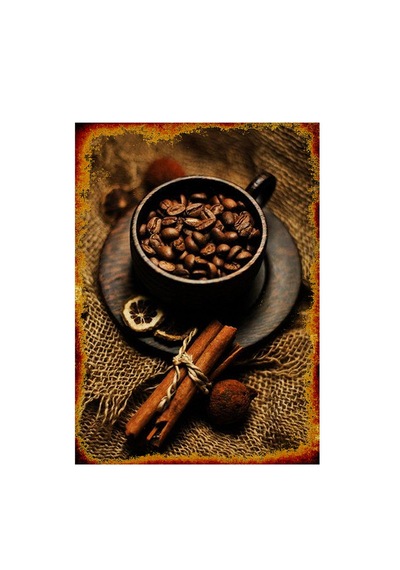 Bedeko Kahve Çekirdekleri Art Mdf Tablo 35 Cm X 50 Cm