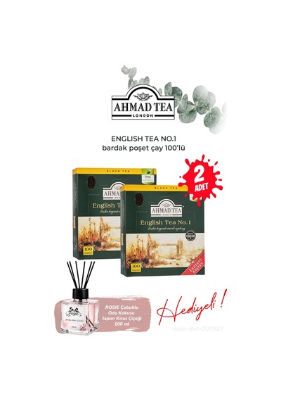 English Tea No.1, 2 Paket Bardak Poşet Çay 100 Lü 200 G Ve Oda Kokusu