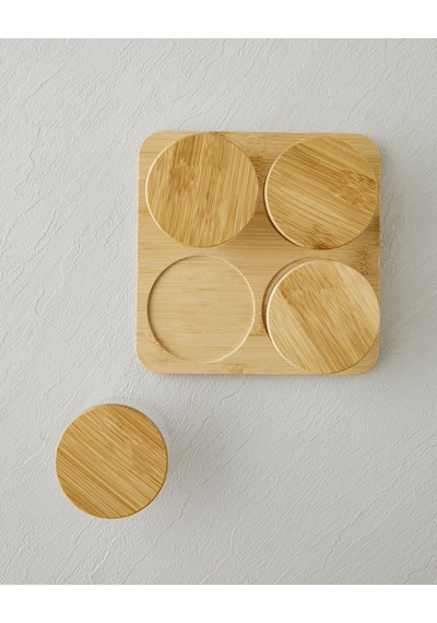 English Home Sunwake Cam-bambu 4'lü Kahvaltılık 18x18 Cm Şeffaf