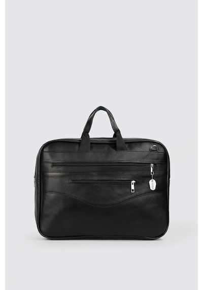Westbag Hakiki Deri Siyah Laptop Evrak Çantası Ayarlanabilir Omuz Askılı