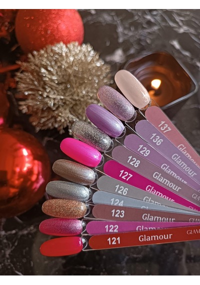 Glamour By Mia 137 Simli Açık Pembe Kalıcı Oje 15 Ml Hema Free Tpo Free Krem