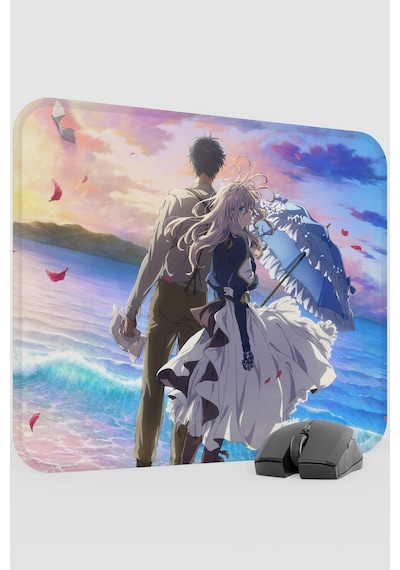Violet Evergarden Anime V2 - 48x40 Xl Gaming Kauçuk Kaymaz Taban Mouse Pad Fare Altlığı