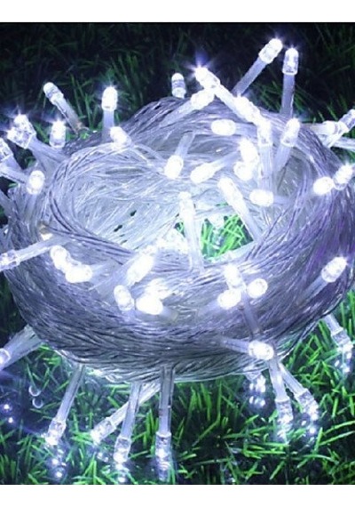 Beyaz Renk Ağaç Işıklandırma 100 Ampüllü Led Işık İp Led Işık