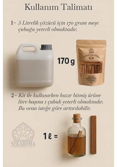 Orta Kavrulmuş Fransız Meşe Yongası Cipsi - Fransız Meşe Yongası Çubuğu 100 G