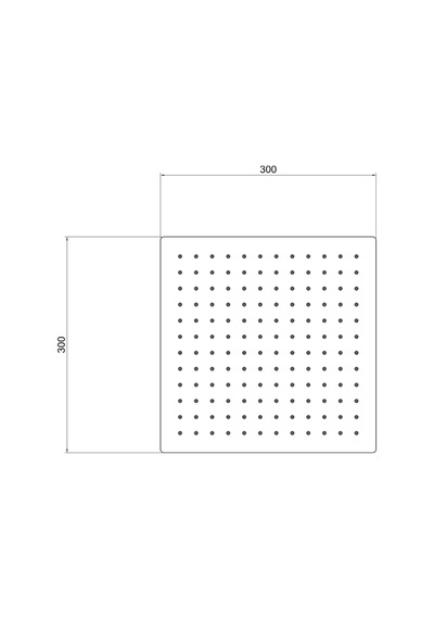 Aqua Bagno Mega Kare Tepe Duşu , Paslanmaz Krom ,30x30 Cm. Krom