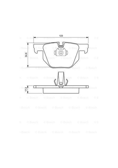 BOSCH 986494286 ARKA BALATA BMW E65 735ILI 01- 730D 02- 730ILI
