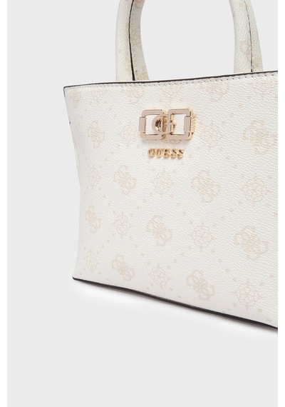 Guess Emelie Logolu Çıkarılabilir Askılı Çanta Hwgp9928750 Bayan Çanta Hwgp99 28750 Wlo Beyaz