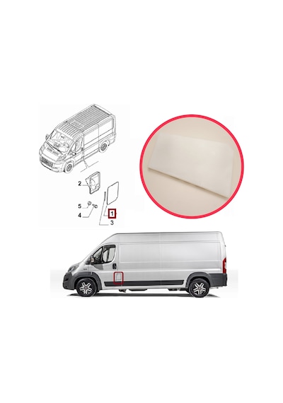 Yakıt Depo Dış Kapak Fiat Ducato Jumper Relay Boxer 2014-on İçin