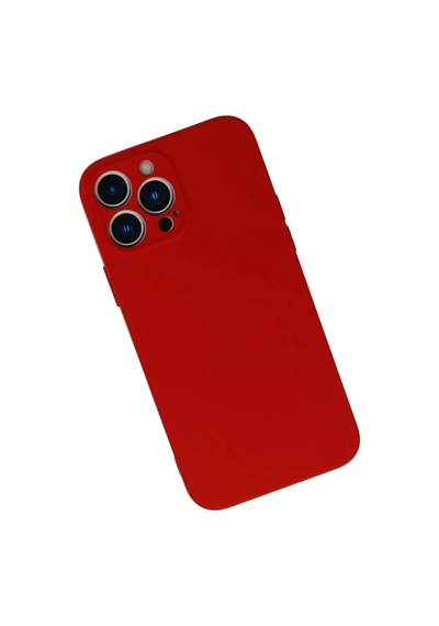 Newface Apple iPhone Uyumlu 13 Pro Kılıf Nano İçi Kadife Silikon - Kırmızı