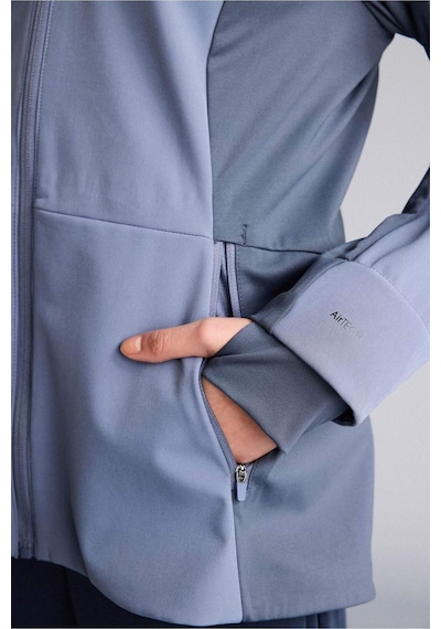 Defacto Su İtici Slım Fıt Kapüşonlu Fermuarlı Softshell Mont G0237ax26spın50 İndigo-ın50