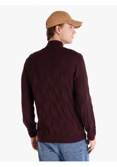 Colin's Colins Regular Fit Balıkçı Yaka Mor Erkek Kazak Cl1065745 Mor