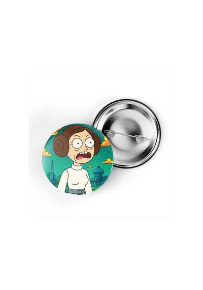 Leia Organa - 44 Mm İğneli Çanta Rozeti - 5 Adet Diğer