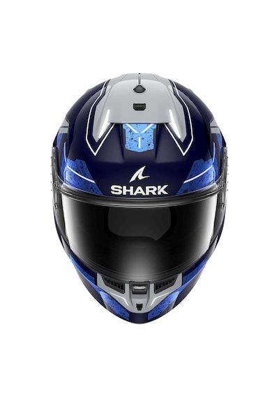 Shark Skwal İ3 Rhad Kapalı Motosiklet Kaskı Gri - Mavi