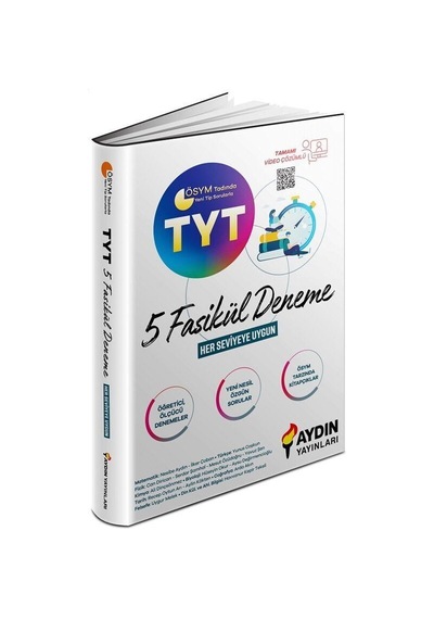 Tyt 5 Fasikül Tamamı Video Çözümlü Deneme Aydın Yayınları