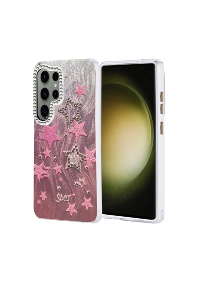 Newface - 470 - Samsung Galaxy Uyumlu S25 Ultra Kılıf Blade Aynalı Desenli Kapak - - Flzdgnkr - Desen 7 Diğer