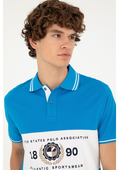 U.s. Polo Assn. Erkek Saks Tişört 50281562-vr045 Saks