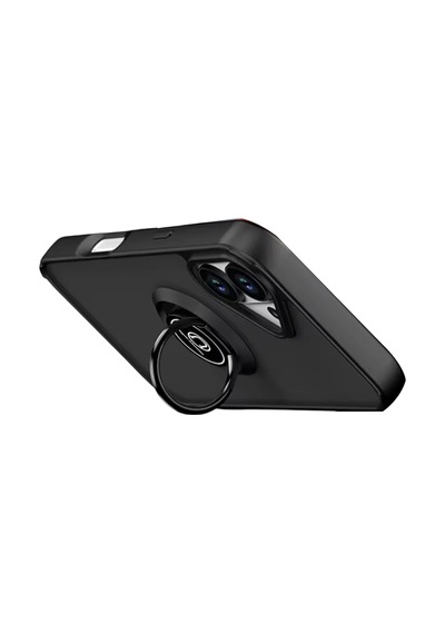 Sptmgldı Newface Apple Apple iPhone Uyumlu  17 Montreal Yüzüklü Silikon Kapak - Siyah