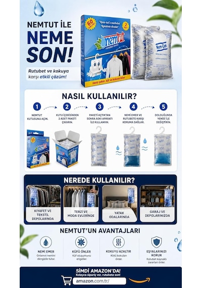 Nemtut Askılı Nem Alıcı Rutubet Giderici Nemtut Askılı Nem Alıcı Rutubet Giderici Korozyon Önleyici 4 Diğer