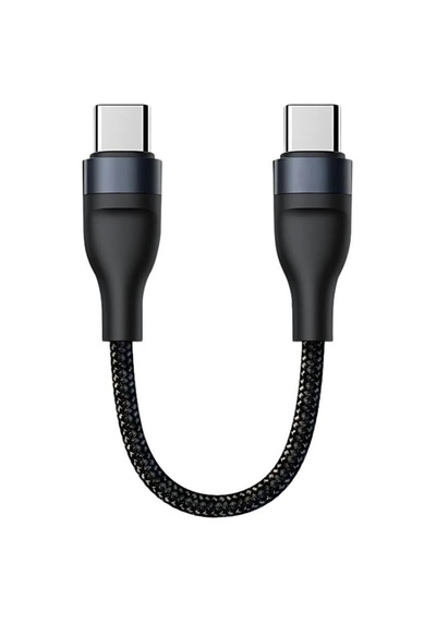 Polham 25cm 60w Süper Hızlı Pd Type C To Type C Şarj Kablosu, Kısa Halat Örgülü Kopmaz Kırılmaz Kablo Diğer