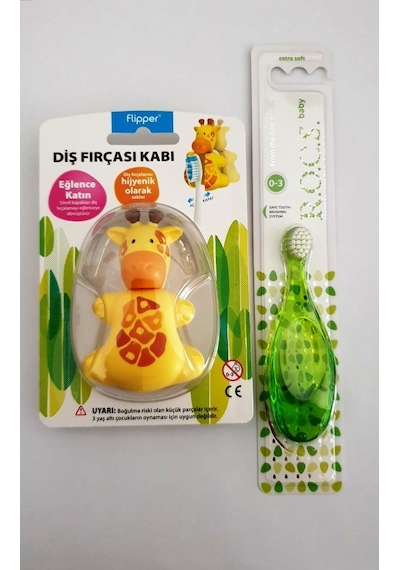 Rocs Flipper Diş Fırçası Kabı + 0-3 Yaş Diş Fırçası