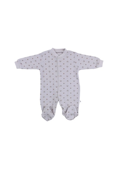 Sebi Bebe Yıldız Ayıcık Bebek Tulumu 9540 Kahve