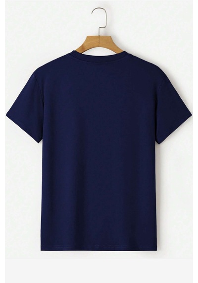 Flood Of Style Unisex Nasa Baskılı T-shirt Lacivert