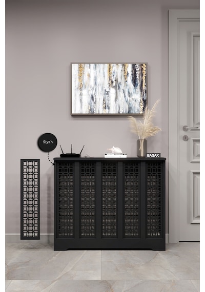 Dekoratif Petek Dolabı Kalorifer Peteği Kapatma Ünitesi Modern Tasarım İç Ölçü 96 Cm Dış Ölçü 100 Cm Petek 96 Siyah D1 Dekoratif Petek Dolabı Kalorifer Peteği Kapatma Ünitesi Modern Tasarım İç Ölçü 96 Cm Dış Ölçü 100 Cm Petek 96 Siyah D1