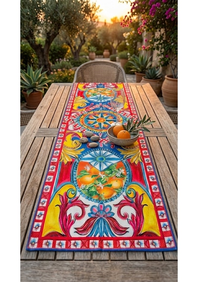 Solea Limoncello Azure Runner Çok Renkli