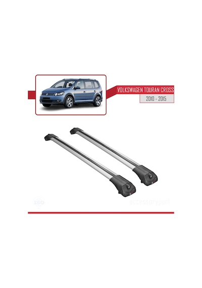 Volkswagen Touran 2010-2015 Arası İle Uyumlu Ace-1 Ara Atkı Tavan Barı Gri