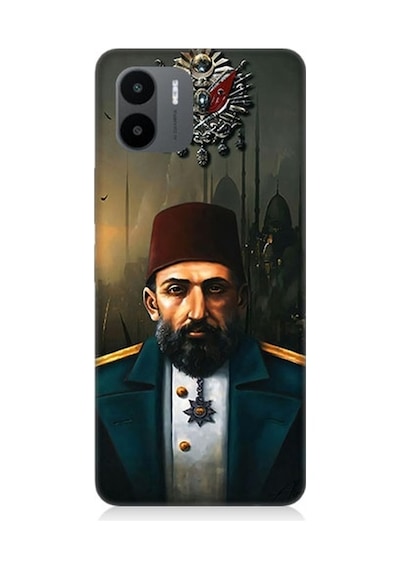 Xiaomi Redmi A1 Uyumlu 2. Abdulhamid Han Osdmanlı Padişahı Desenli Silikon Kılıf