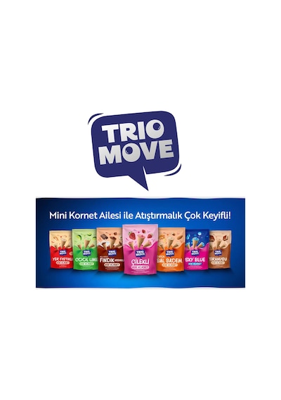 Trio Move Mini Kornet Cool Lime 55gr - 6 Adet
