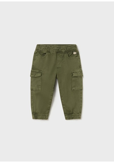 0-36 Ay Mayoral Erkek Bebek Kargo Cepli Jogger Pantolon Yeşil Yeşil